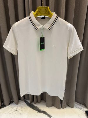 Hugo_Boss Chest Logo Polo T-shirt White