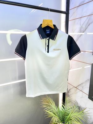 Aston Martin Hacket t White Polo Premium Back Printed Collar Neck T-shirt F2863-WH