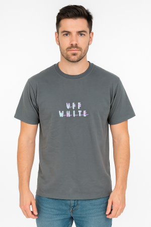 OFF-WHITE X KAWS IMPORTED PRINTED DROP SHOULDER TSHIRT WITH CARRY BAG