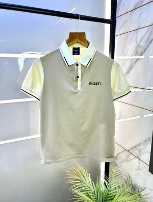 Aston Martin Hacket t Grey Polo Premium Back Printed Collar Neck T-shirt F2863-GY