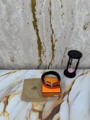 HERMES PREMIUM BELT WITH OG BOX DUST BAG ORANGE H48