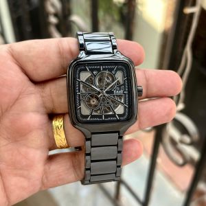 Rad_o True Square Automatic Ceramic Black-Silver