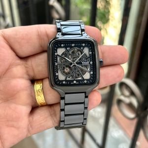 Rad_o True Square Automatic Ceramic Black-Silver-Diamond