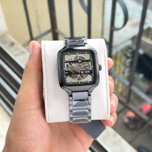 Rad_o True Square Automatic Ceramic Black-Silver