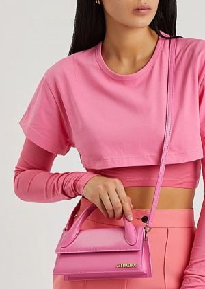 Jacquemus Le Chiquito Long Handle With OG Box Dust Bag & Sling Belt (Pink - 287)