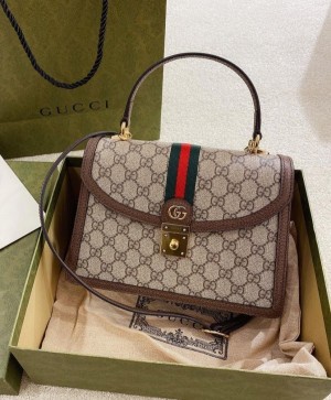 Gucci_ophidia gg supreme top handel bag with box big size