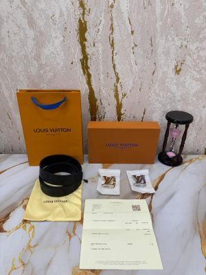 Louis_Vuitton Monogram Logo Belt Combo With Box And Dust Bag Including Carry Bag (lv10-3)