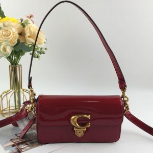 Coach_Studio_Baguette_Red_Patent_Leather_With_OriginalBox_DustCover_Tags