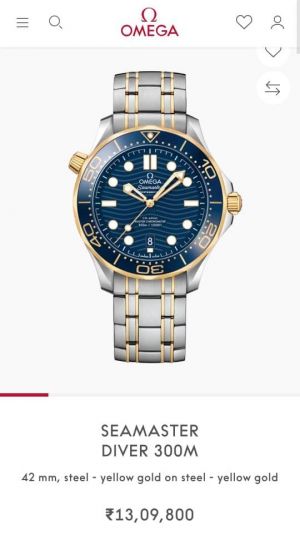 Omeg_a seamaster diver 300M automatic Gold-Blue