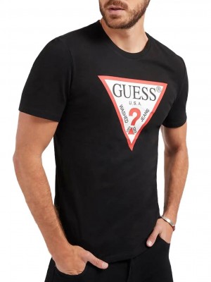 Guess Black Printed Premium T-Shirt (1342)
