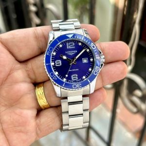 Longine s Hydroconquest blue Silver