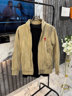 Ami paris Imported Inner Fleece Fabric Very Premium Zipper Jacket.MR203