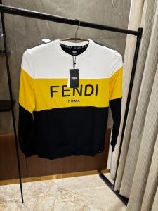  Fend_i White and Yellow Full sleeves Tshirt Imported