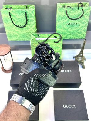 Gucc_i Full Black Belt Fa 31
