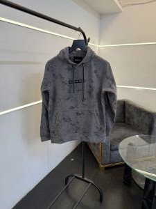 Balmai n grey imported washing cloud look knitted fabric hoodie 