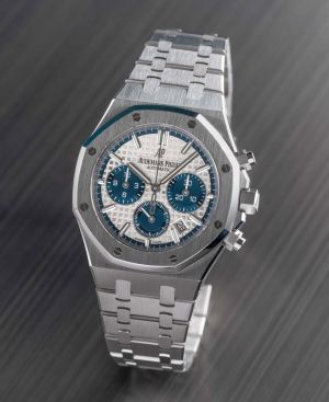 Audemars_piguet Royal Oak blue Chronograph 