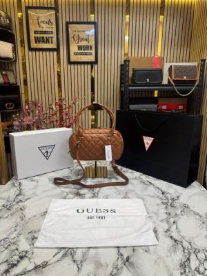 Guess Eco Rianee Shoulder Bag With Box And Dust Bag Including Carry Bag (Khaki)