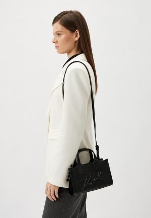 Karl Lagerfeld KSkuare Grainy black Small Tote bag premium quality with box