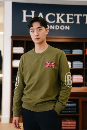 Hacket_t London Green Full sleeves Tshirt