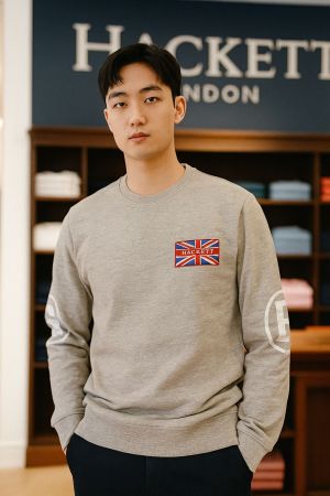 Hacket_t London Grey Full sleeves Tshirt
