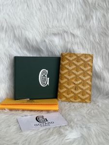 Goyard GG-1 Saint Marc Card Holder With Original Box & Dust Cover Packing Highend Premium Leather