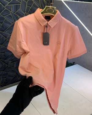 Armani_Exchange_Pink_Logo_Print_Premium_Polo_T-Shirt_(1174)