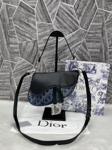 Dior_Saddle_Leather_Canvas_Denim_With_Original_Box