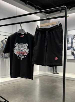 KENZO IMPORTED TRENDING COURT SET BLACK