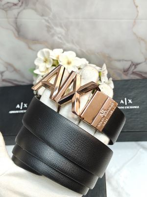 Ax ARMAN_I EXCHANGE PREMIUM QUALITY IMP REVERSEABLE BELT WITH OG BOX