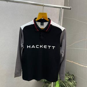 Hacket_t Black Premium Polo Full Sleeves Tshirt 495