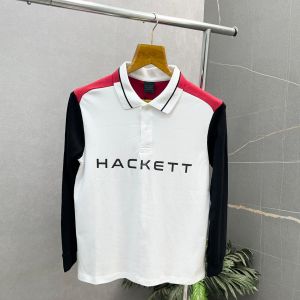 Hacket_t White Premium Polo Full Sleeves Tshirt 495
