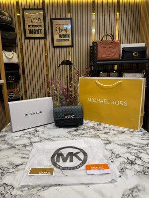 MICHAEL KOR_S HEATHER MK LOGO WITH OG BOX AND DUST BAG WITH CARRY BAG PREMIUM QUALITY (BLACK) 60027