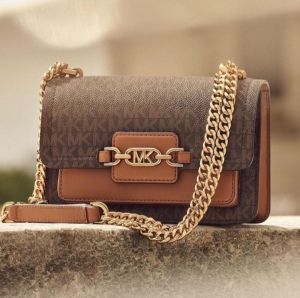 Michael_Kors_MK Heather Shoulder Bag With OG Box(100836-coffe-brown) 
