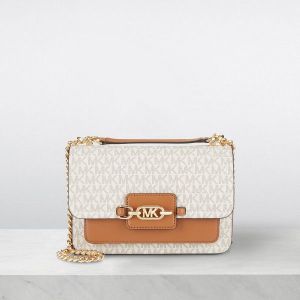 Michael_Kors_MK Heather Shoulder Bag With OG Box(100836-biege-brown) 
