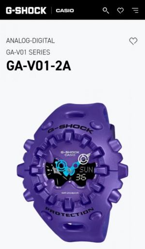 Casio G shock Ga-V01-2A Purple