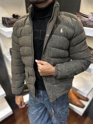 RALPH LAURE N PREMIUM PUFFER JACKET OLIVE