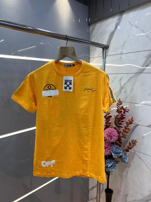 Off Whit e Premium Imported Fabric Round Neck Printed Tshirt 3129