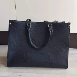 Louis_Vuitton Mini Onthego Black Tote Bag With Dust Bag 