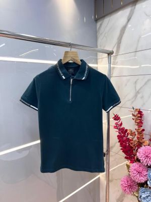 Arman i Exchange Green Premium Cotton Lycra Pique fabric Polo Tshirt with Collar and Sleeves Design Zip Style 3114