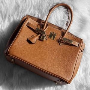 Hermes birkin leather bag with dust bag(35cm