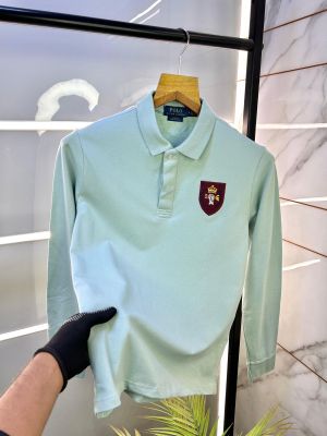 Ralph_Lauren Polo Green Full Sleeves Premium Collar Neck T-shirt F2131-GR
