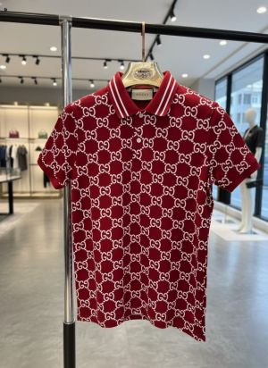 GUCC-I IMPORTED TRENDIN POLO T-SHIRT RED