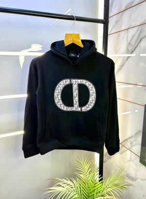 Christian Dio r Black Imported Back Printed Premium Hoodie F1156-BL