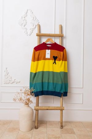Ami Paris Rainbow Sweater 