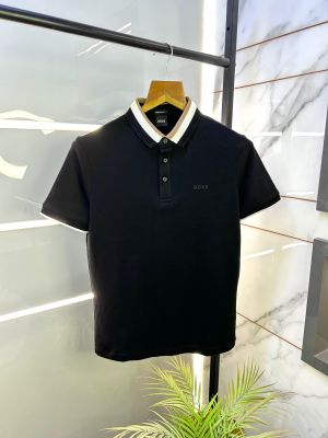 Hugo_Boss Black Premium Collar Neck Polo T-shirt F2640-BL
