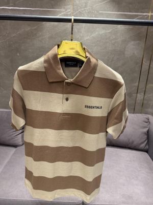 SALE ESSENTIAL_S BROWN BEIGE SUPER COMFY POLO