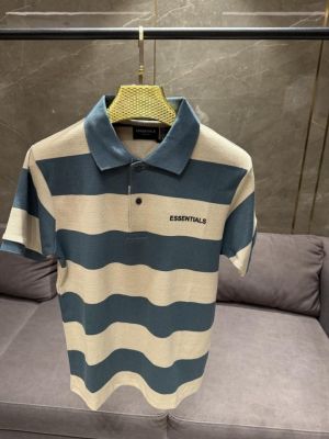  SALE ESSENTIAL_S BLUE BEIGE SUPER COMFY POLO