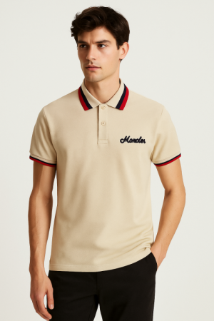 SALE MONCLE_R BEIGE PREMIUM IMPORTED POLO