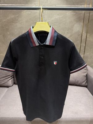 SALE TOMMY HILFIGE_R BLACK PREMIUM COLLAR POLO