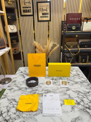 FENDI_FF_BROWN_MONOGRAM_BELT_COMBO_WITH_TWO_FF-BUCKLE_INCLUDES_BOX_DUST_BAG_AND_CARRYBAG_(FD-10)